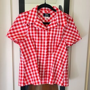 Barbie Brand "Picnic" Red Gingham Blouse